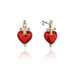 Disney Couture Kingdom - Snow White and the Seven Dwarfs - Evil Queen Heart Dagger Earrings Silver