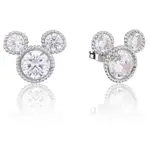 Disney Couture Kingdom - Mickey Mouse - Fancy Crystal Stud Earrings Silver