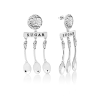 Disney Couture Kingdom - Mary Poppins - A Spoonful of Sugar Earrings White Gold