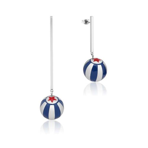 Disney Couture Kingdom - Dumbo - Circus Ball Drop Earrings White Gold