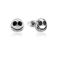 Disney Couture Kingdom - Nightmare Before Christmas - Jack Skellington Stud Earrings White Gold