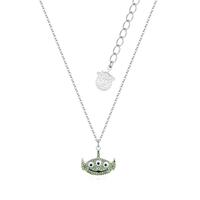 Disney Couture Kingdom - Toy Story - Alien Crystal Necklace White Gold