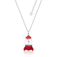 Disney Couture Kingdom - Toy Story - Pizza Planet Rocket Necklace White Gold