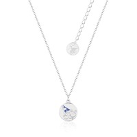 Disney Couture Kingdom - Fantasia - Sorcerer Mickey Medallion Necklace White Gold