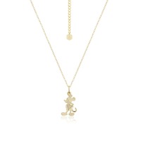 Disney Couture Kingdom - D100 - Mickey Mouse Facet Necklace Yellow Gold