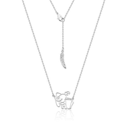 Disney Couture Kingdom - Dumbo - Outline Necklace White Gold
