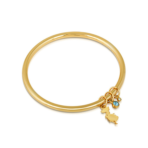 Disney Couture Kingdom - Alice In Wonderland - Alice Crystal Bangle Yellow Gold
