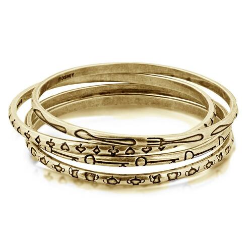 Disney Couture Kingdom - Alice In Wonderland - Bangle Set Yellow Gold