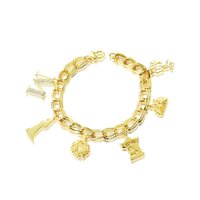 Disney Couture Kingdom - Mulan Charm Bracelet Yellow Gold