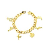 Disney Couture Kingdom - Pocahontas Charm Bracelet Yellow Gold