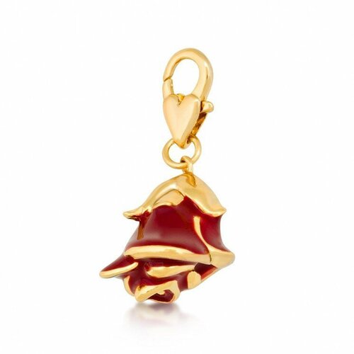 Disney Couture Kingdom - Beauty and the Beast - Rose Bracelet Charm Yellow Gold