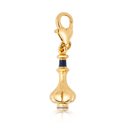 Disney Couture Kingdom - Aladdin - Genie's Bottle Bracelet Charm Yellow Gold