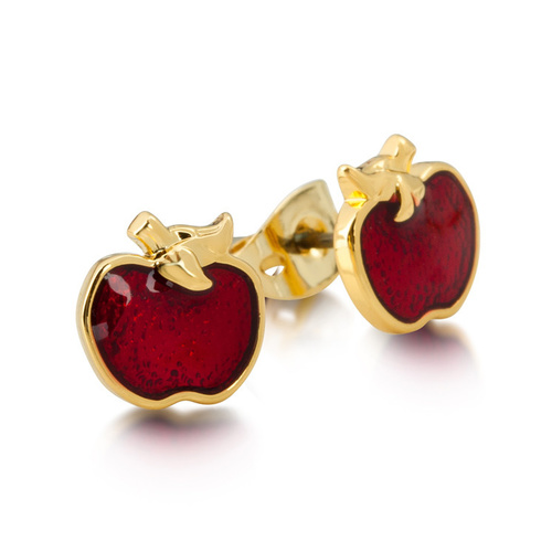 Disney Couture Kingdom - Snow White and the Seven Dwarfs - Apple Stud Earrings Yellow Gold