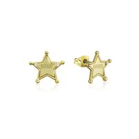 Disney Couture Kingdom - Toy Story - Sheriff Woody Stud Earrings Yellow Gold