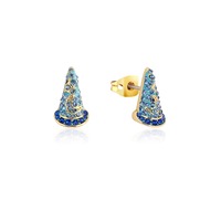 Disney Couture Kingdom - Fantasia - Sorcerer's Hat Stud Earrings Yellow Gold