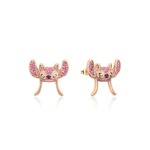 Disney Couture Kingdom - Lilo & Stitch - Crystal Angel Stud Earrings Gold