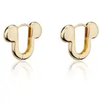 Disney Couture Kingdom - Mickey Mouse - Hoop Midi Earrings Yellow Gold