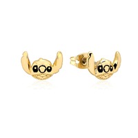 Disney Couture Kingdom - Lilo and Stitch - Stitch Stud Earrings Yellow Gold