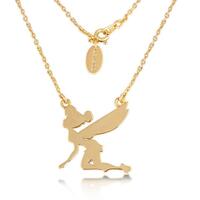 Disney Couture Kingdom - Tinker Bell - Silhouette Necklace Yellow Gold