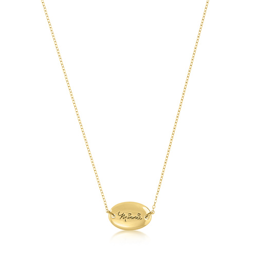 Disney Couture Kingdom - Minnie Mouse - Signature Necklace Yellow Gold