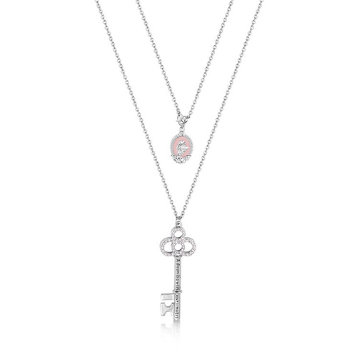 Disney Couture Kingdom - Cinderella - Key Necklace White Gold