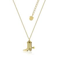 Disney Couture Kingdom - Toy Story - Woody Boot Necklace Yellow Gold