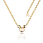 Disney Couture Kingdom - Mickey Mouse - Curb Chain Necklace Yellow Gold