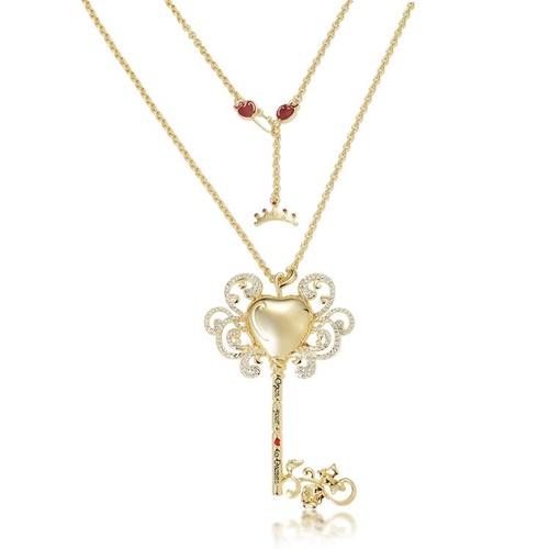 Disney Couture Kingdom - Snow White and the Seven Dwarfs - Princess Snow White Key Necklace Yellow Gold