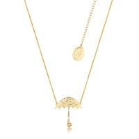 Disney Couture Kingdom - Mary Poppins - Umbrella Necklace Yellow Gold