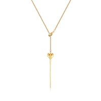 Disney Couture Kingdom - Aladdin - Jafar Snake Staff Necklace Yellow Gold