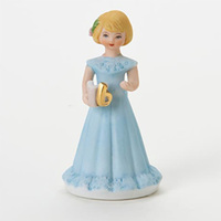 Growing Up Girls - Blonde Age 6 Cake Topper