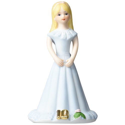Growing Up Girls - Blonde Age 10 Cake Topper