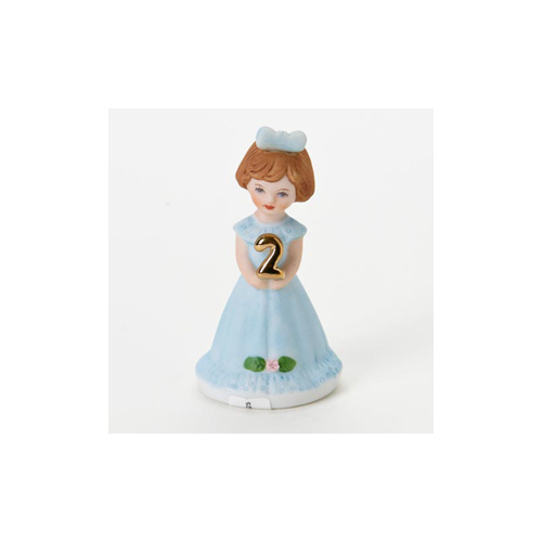 Growing Up Girls - Brunette Age 2 Cake Topper