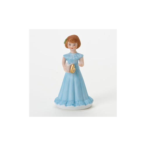 Growing Up Girls - Brunette Age 6 Cake Topper