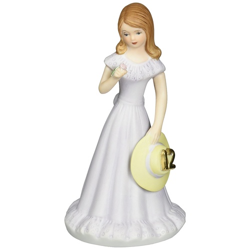 Growing Up Girls - Brunette Age 12 Cake Topper