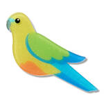 Erstwilder - The Rarest Kind - Orange-Bellied Parrot Simplified Mini Brooch