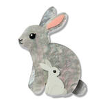 Erstwilder By Your Side - Bunnies Simplified Mini Brooch