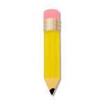 Erstwilder Arts & Crafts - Pencil Simplified Mini Brooch