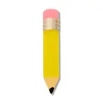 Erstwilder Arts & Crafts - Pencil Simplified Mini Brooch