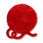 Erstwilder Arts & Crafts - Ball of Yarn Simplified Mini Brooch