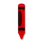 Erstwilder Arts & Crafts - Crayon Simplified Mini Brooch - Red