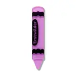 Erstwilder Arts & Crafts - Crayon Simplified Mini Brooch - Purple