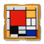Erstwilder Arts & Crafts - Mondrian Simplified Mini Brooch