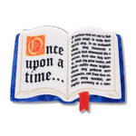Erstwilder - Pete Cromer Fairy Tales - Open Book Simplified Mini Brooch