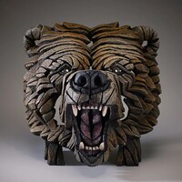 Edge Sculpture - Grizzly Bear Bust