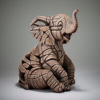 Edge Sculpture - Small Elephant Calf Figure