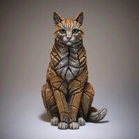 Edge Sculpture - Ginger Cat Figure