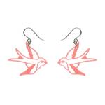 Erstwilder - Fan Favourites - Swallow Drop Earrings - Pink