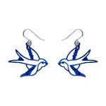Erstwilder - Fan Favourites - Swallow Drop Earrings - Blue