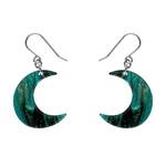 Erstwilder - Fan Favourites - Crescent Moon Drop Earrings - Green